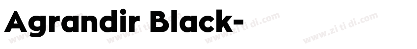 Agrandir Black字体转换